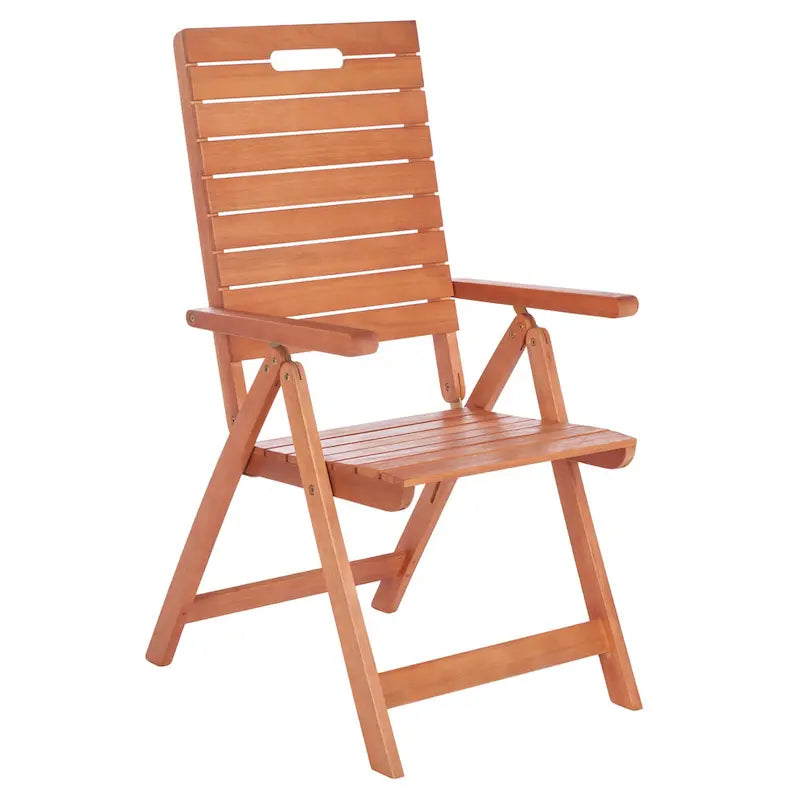 SAFAVIEH Chaise pliante d'extérieur Ottolien (lot de 2) - 29L x 42P x 22H