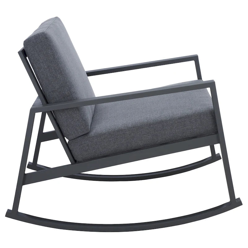 SAFAVIEH Rocking Chair d'extérieur Janetta - 37L x 29P x 26H