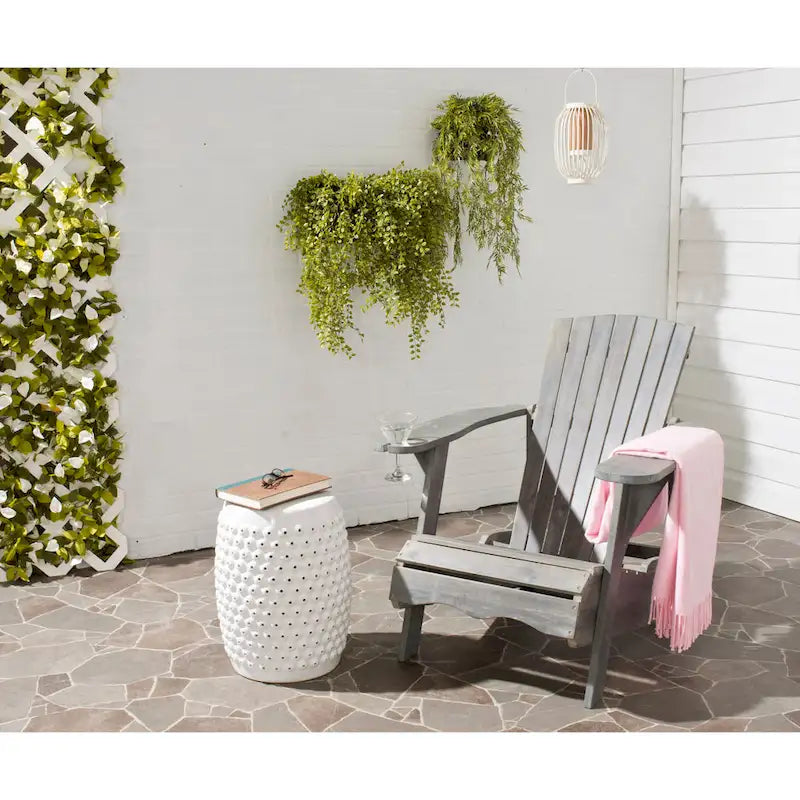 Chaise Adirondack Filipina en bois d'acacia SAFAVIEH Outdoor - 30W x 32D x 37H