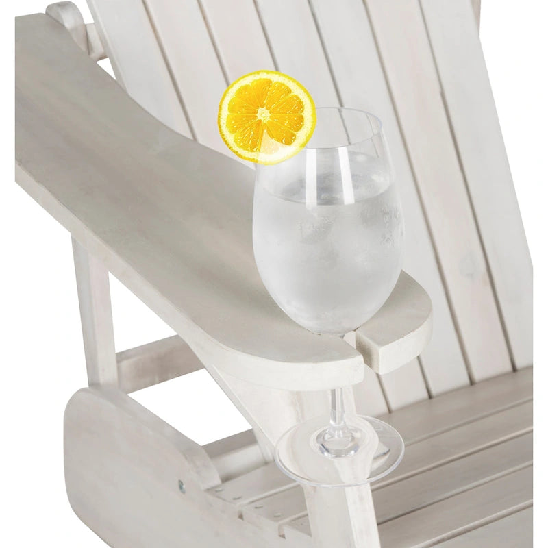 Chaise Adirondack Filipina en bois d'acacia SAFAVIEH Outdoor - 30W x 32D x 37H