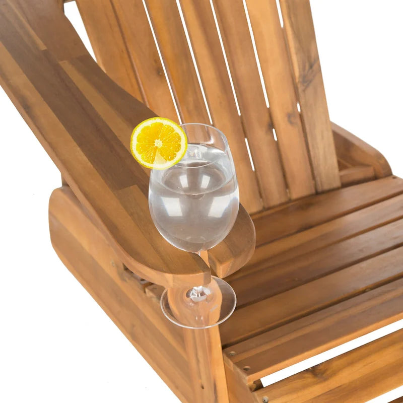 Chaise Adirondack Filipina en bois d'acacia SAFAVIEH Outdoor - 30W x 32D x 37H