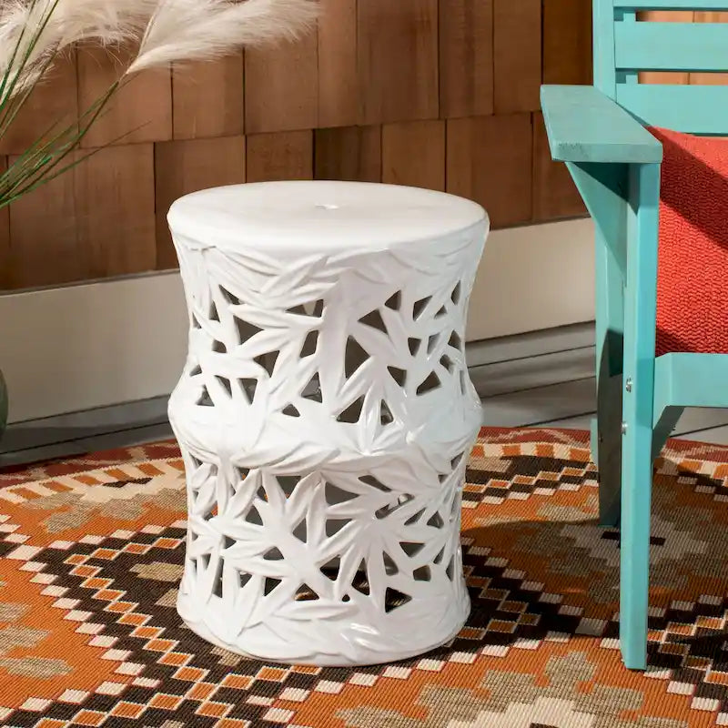 Tabouret de jardin décoratif en céramique SAFAVIEH Rosia, intérieur/extérieur