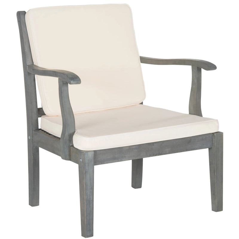 SAFAVIEH Arely Ensemble de patio 4 pièces en bois d'acacia - 48 L x 32 P x 25 H