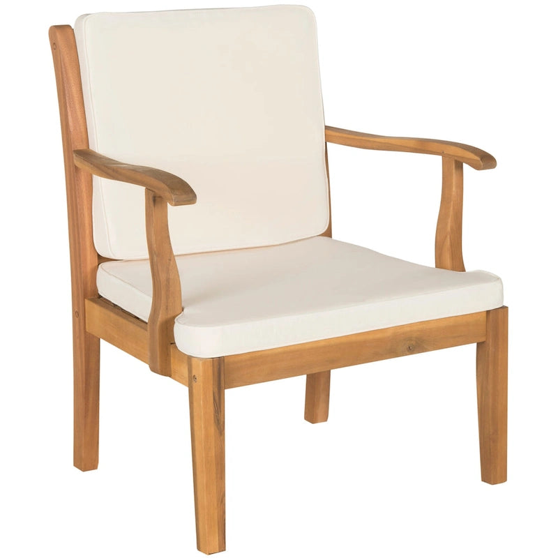 SAFAVIEH Arely Ensemble de patio 4 pièces en bois d'acacia - 48 L x 32 P x 25 H