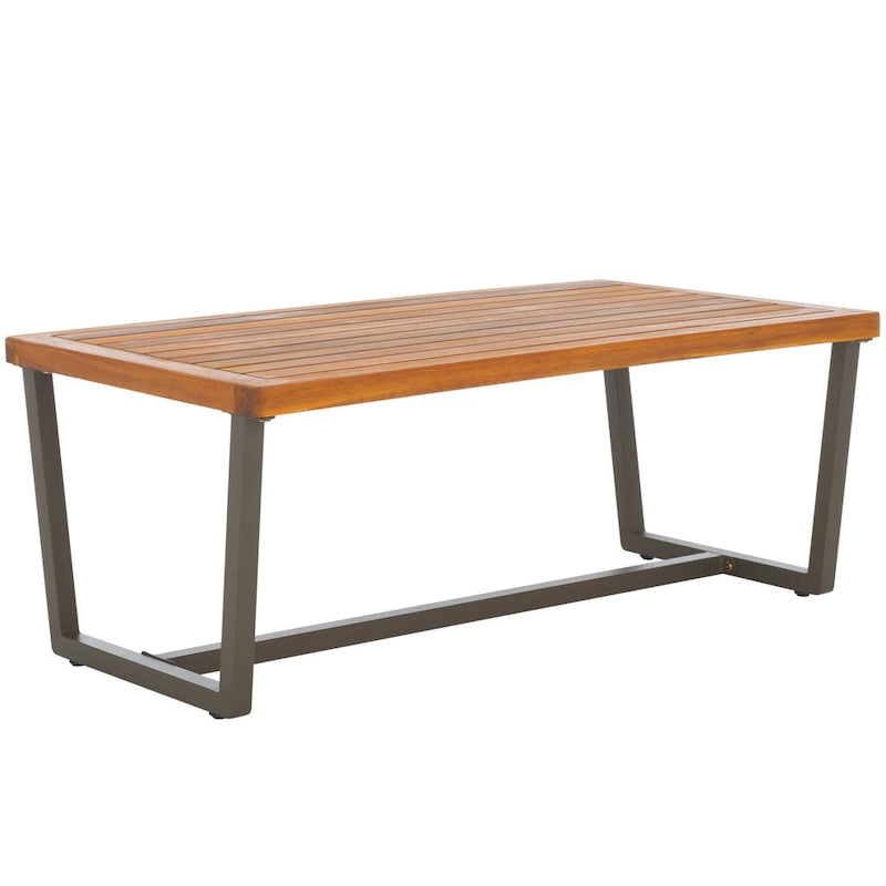 SAFAVIEH Ulviyya Ensemble de conversation d'extérieur 4 pièces pour patio - 48Wx27Dx28H