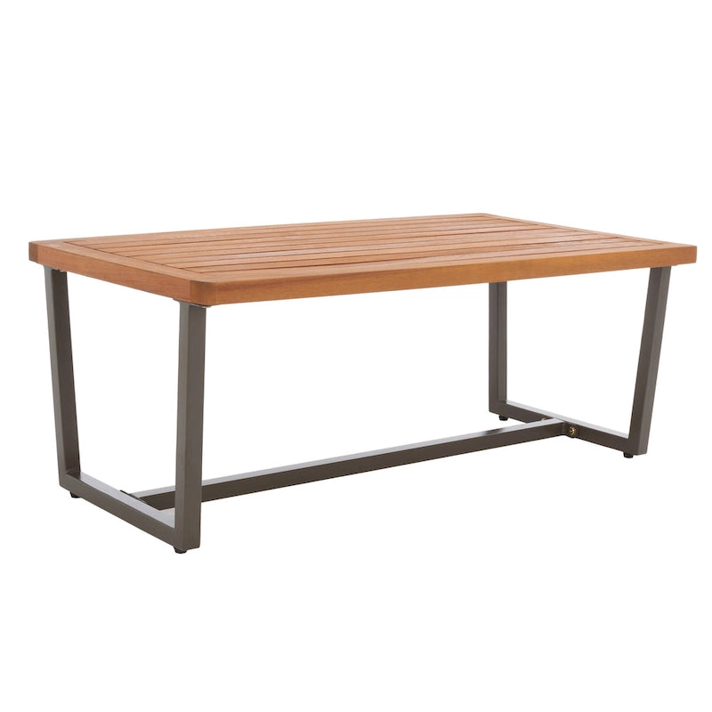 SAFAVIEH Ulviyya Ensemble de conversation d'extérieur 4 pièces pour patio - 48Wx27Dx28H