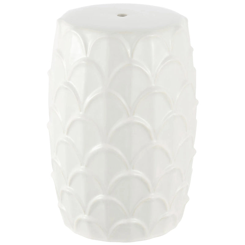 Tabouret de jardin décoratif en céramique Eulalia SAFAVIEH (entièrement assemblé)