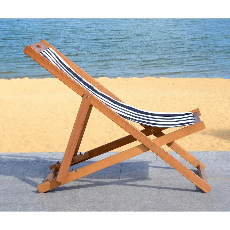 SAFAVIEH Chaise Pliante d'Extérieur Natalya (Lot de 2) - 61L x 86P x 104H