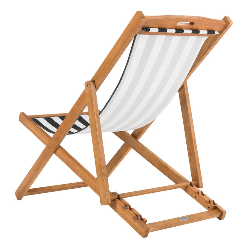SAFAVIEH Chaise Pliante d'Extérieur Natalya (Lot de 2) - 61L x 86P x 104H
