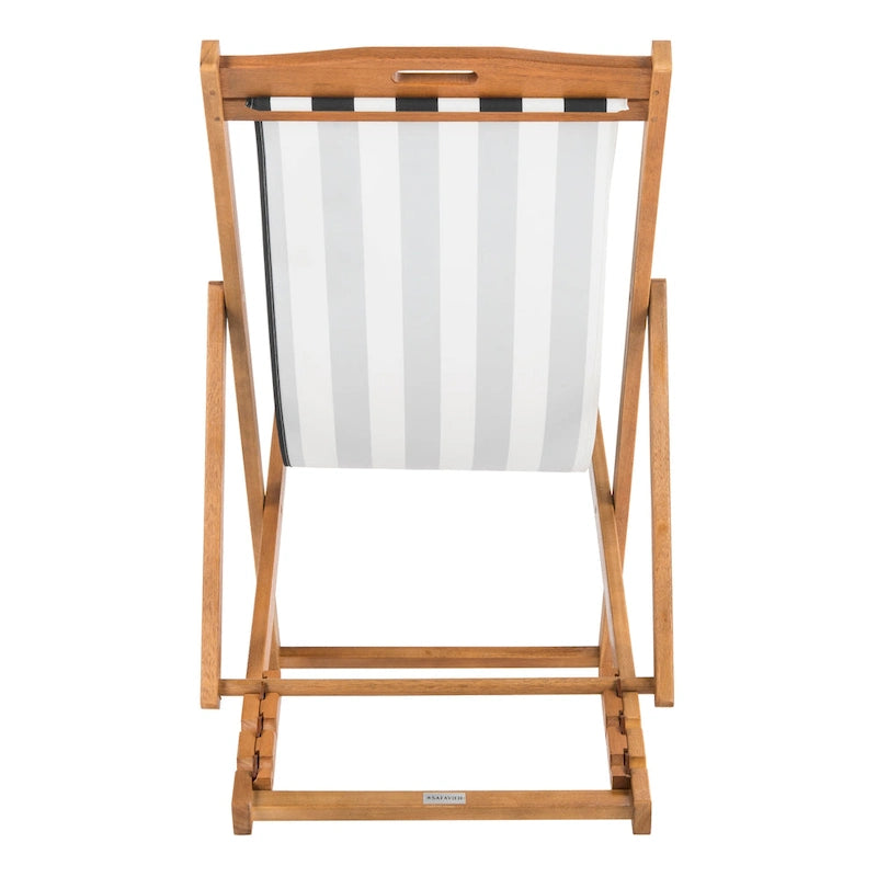 SAFAVIEH Chaise Pliante d'Extérieur Natalya (Lot de 2) - 61L x 86P x 104H