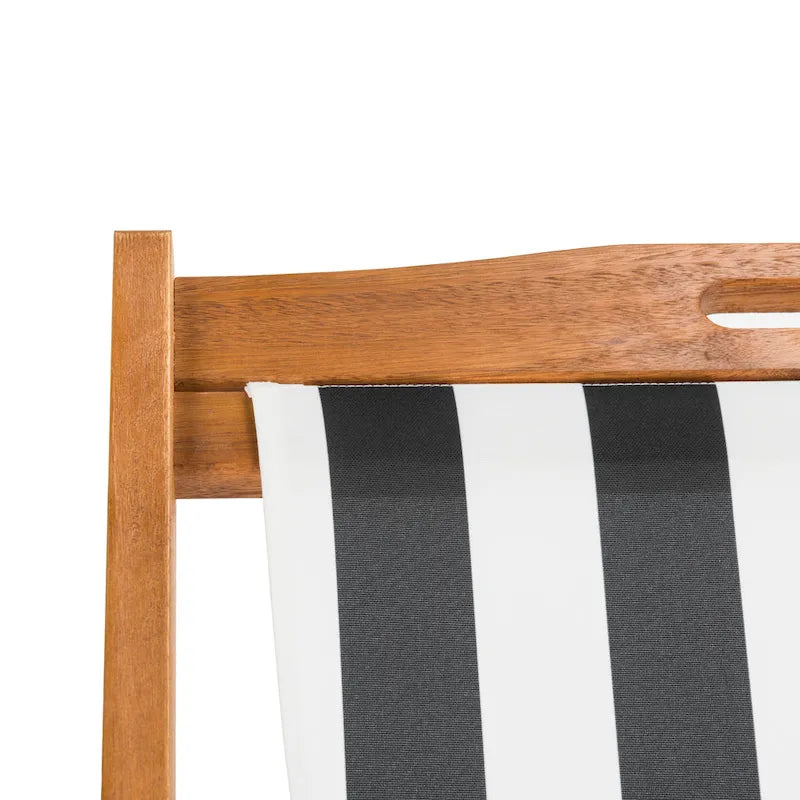 SAFAVIEH Chaise Pliante d'Extérieur Natalya (Lot de 2) - 61L x 86P x 104H