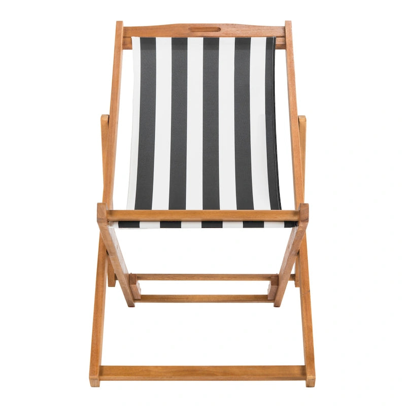 SAFAVIEH Chaise Pliante d'Extérieur Natalya (Lot de 2) - 61L x 86P x 104H