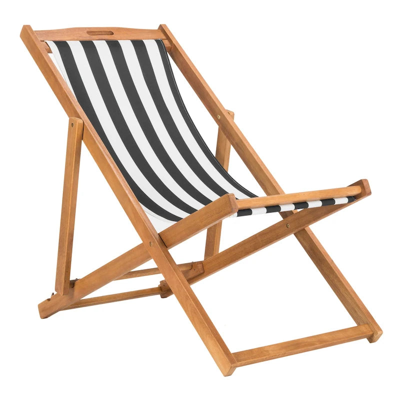 SAFAVIEH Chaise Pliante d'Extérieur Natalya (Lot de 2) - 61L x 86P x 104H