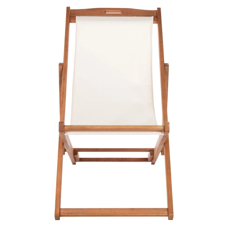 SAFAVIEH Chaise Pliante d'Extérieur Natalya (Lot de 2) - 61L x 86P x 104H