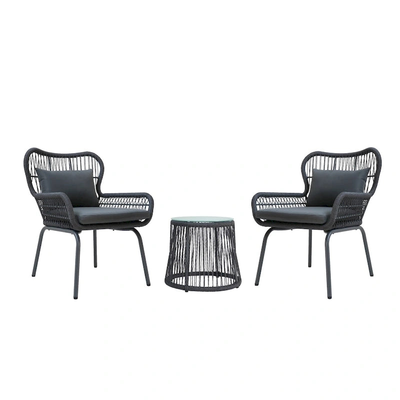 Ensemble de conversation d'extérieur 3 pièces Southport par Christopher Knight Home