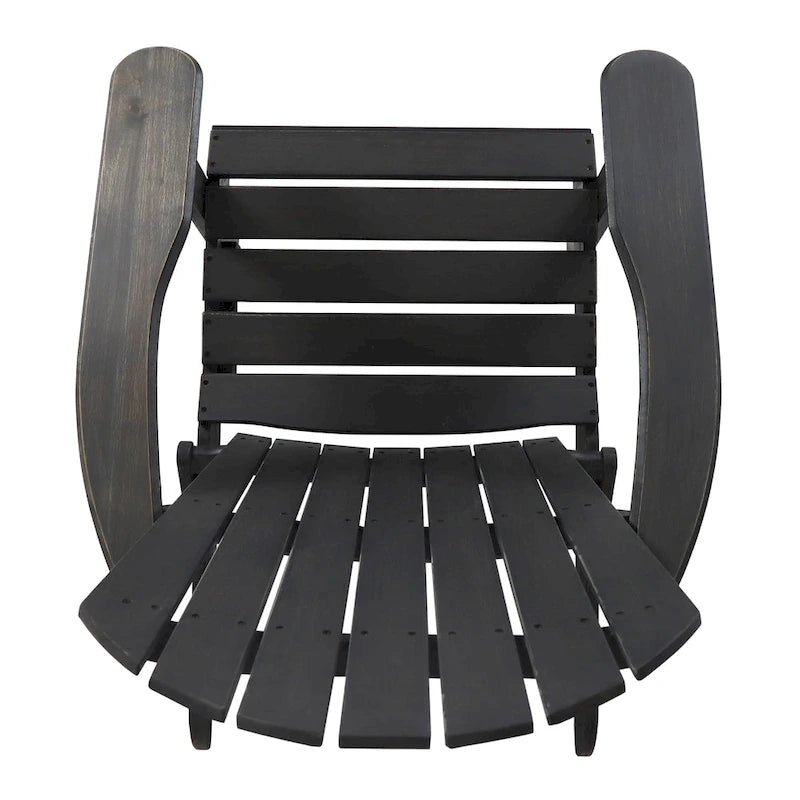 Chaise Adirondack pliante Hanlee en bois d'acacia par Christopher Knight Home - 29,50 L x 35,75 P x 34,25 H