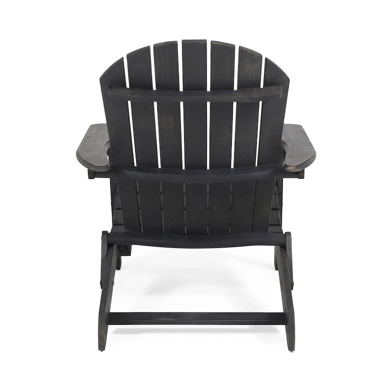 Chaise Adirondack pliante Hanlee en bois d'acacia par Christopher Knight Home - 29,50 L x 35,75 P x 34,25 H