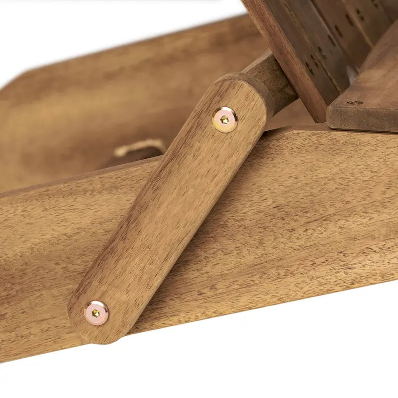 Chaise Adirondack pliante Hanlee en bois d'acacia par Christopher Knight Home - 29,50 L x 35,75 P x 34,25 H