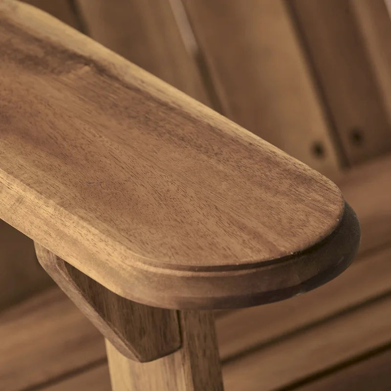 Chaise Adirondack pliante Hanlee en bois d'acacia par Christopher Knight Home - 29,50 L x 35,75 P x 34,25 H