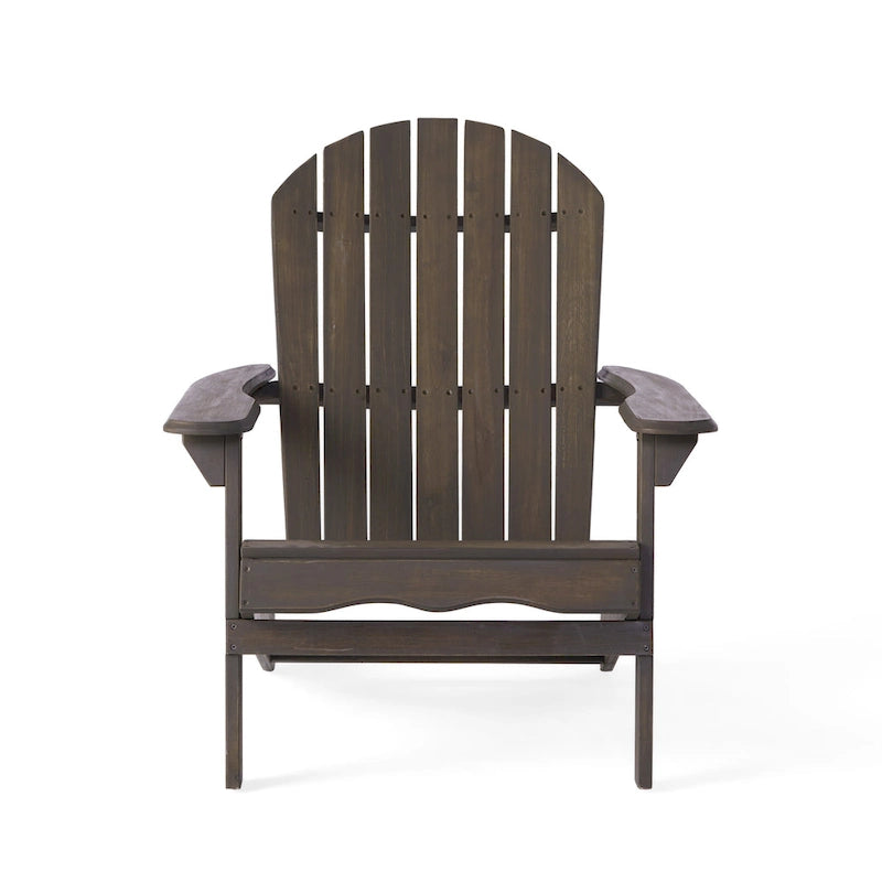 Chaise Adirondack pliante Hanlee en bois d'acacia par Christopher Knight Home - 29,50 L x 35,75 P x 34,25 H