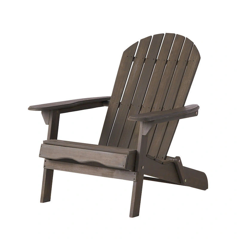 Chaise Adirondack pliante Hanlee en bois d'acacia par Christopher Knight Home - 29,50 L x 35,75 P x 34,25 H