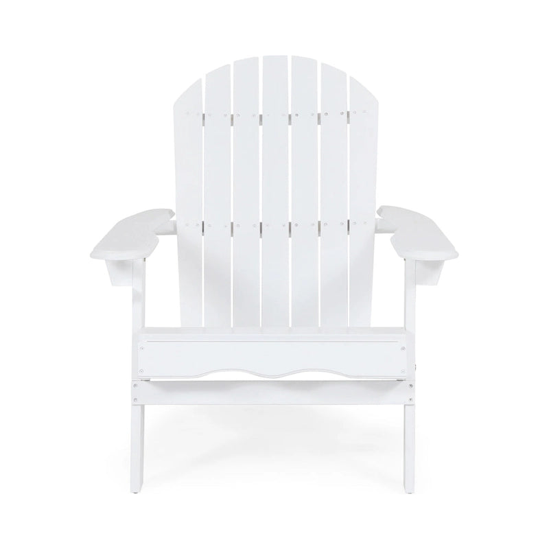 Chaise Adirondack pliante Hanlee en bois d'acacia par Christopher Knight Home - 29,50 L x 35,75 P x 34,25 H