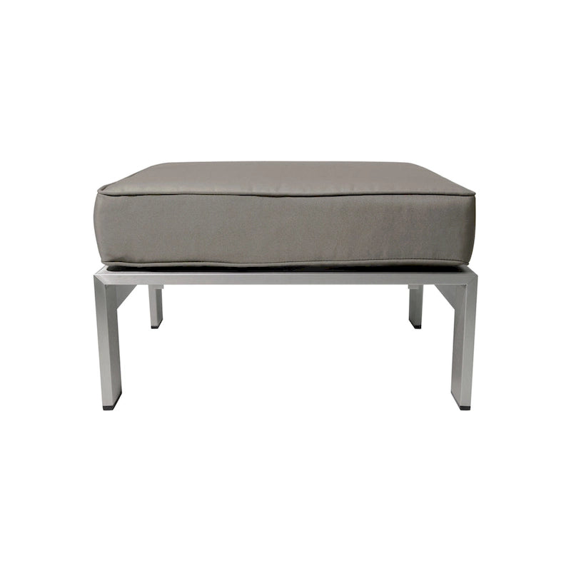 Ensemble de canapé d'angle en aluminium en forme de U à 9 places moderne d'extérieur Cape Coral avec ottomane par Christopher Knight Home