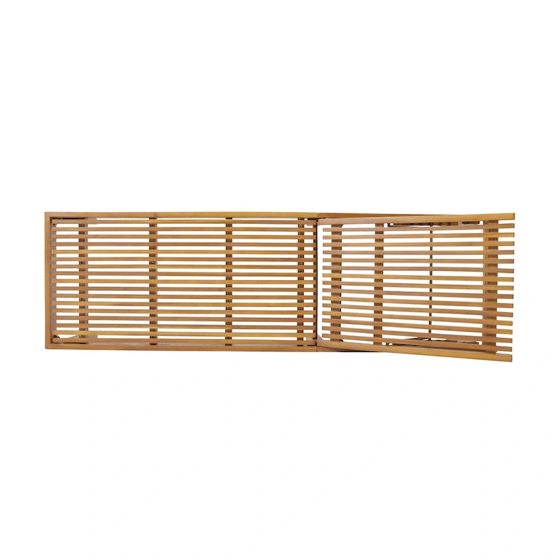 Chaise longue d'extérieur en bois réglable Nadine par Christopher Knight Home