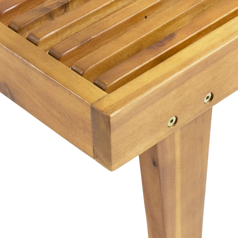 Chaise longue d'extérieur en bois réglable Nadine par Christopher Knight Home