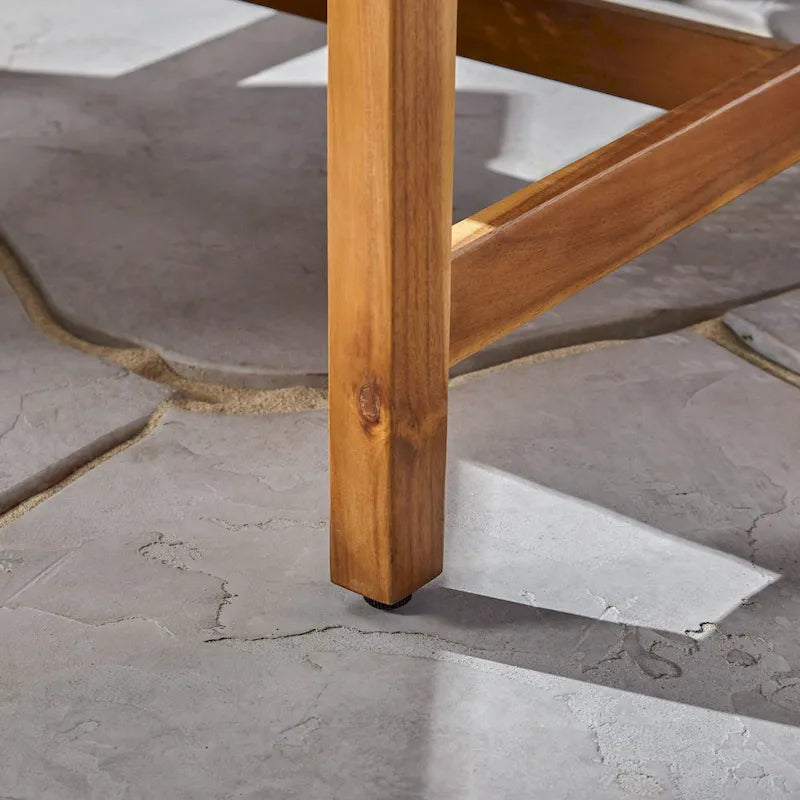 Ensemble de fauteuils de club Hampton d'extérieur en bois et osier avec foyer par Christopher Knight Home
