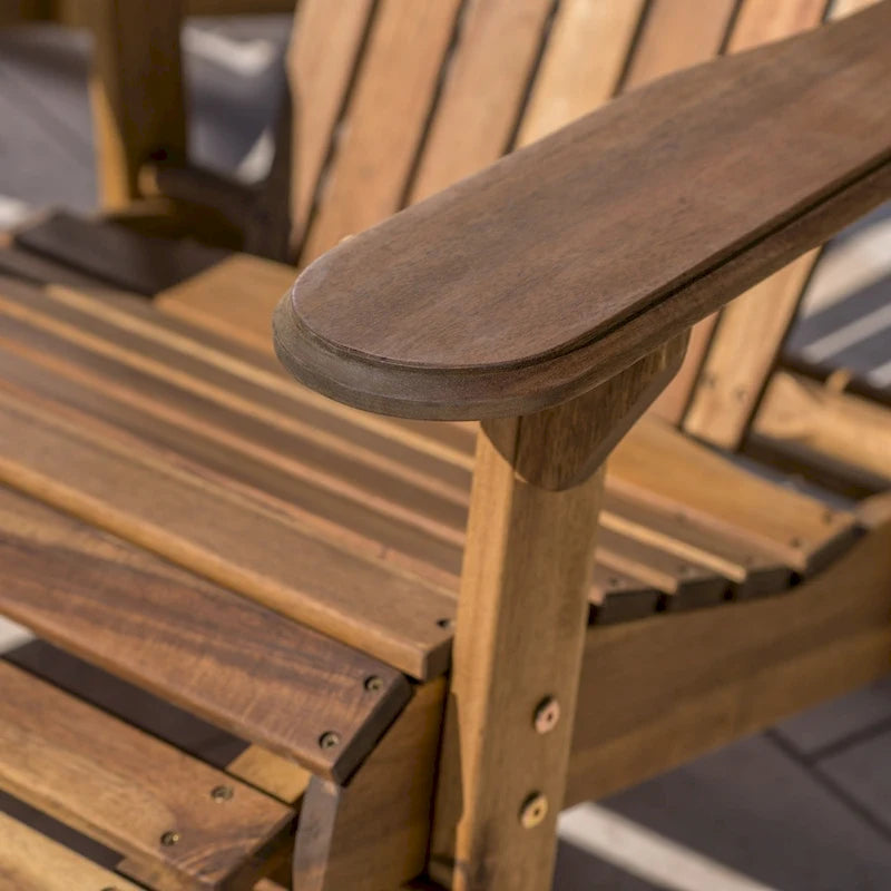 Chaises Adirondack inclinables Hayle en bois (lot de 2) par Christopher Knight Home