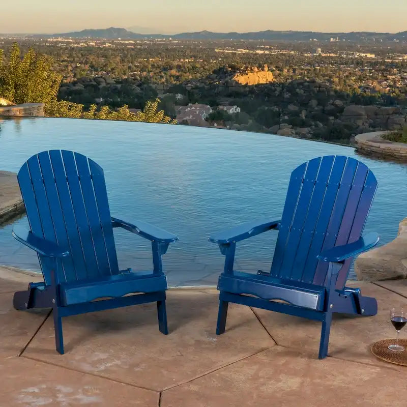 Chaises Adirondack inclinables Hayle en bois (lot de 2) par Christopher Knight Home