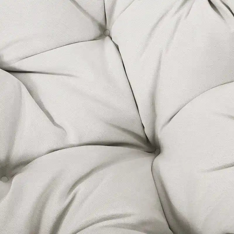 Fauteuil pivotant d'extérieur Papasan Maries avec coussin par Christopher Knight Home