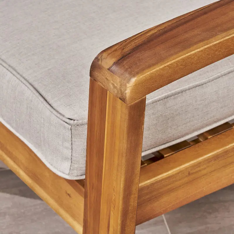 Ensemble de conversation d'extérieur 4 pièces en bois Grenada par Christopher Knight Home