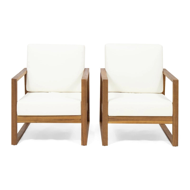 Fauteuils de jardin en bois belges (lot de 2) par Christopher Knight Home