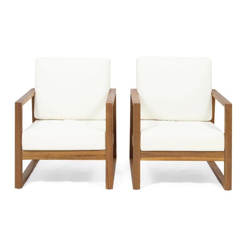 Fauteuils de jardin en bois belges (lot de 2) par Christopher Knight Home