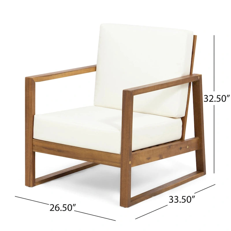 Fauteuils de jardin en bois belges (lot de 2) par Christopher Knight Home