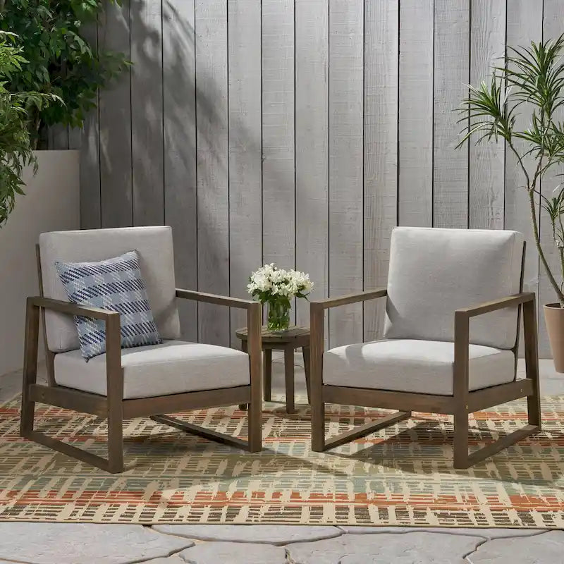 Fauteuils de jardin en bois belges (lot de 2) par Christopher Knight Home