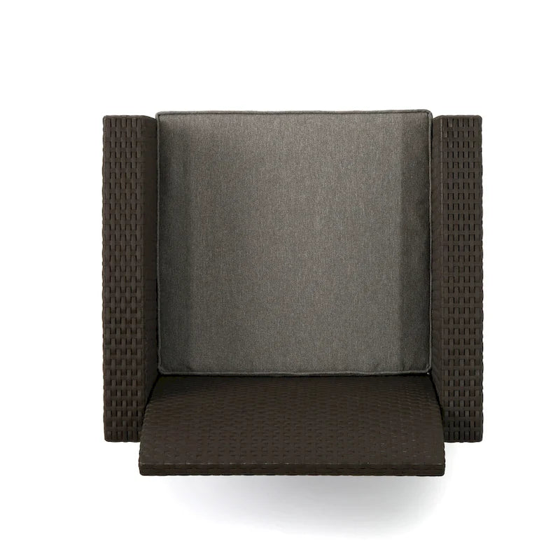 Christopher Knight Home Johns Fauteuil de jardin en osier synthétique