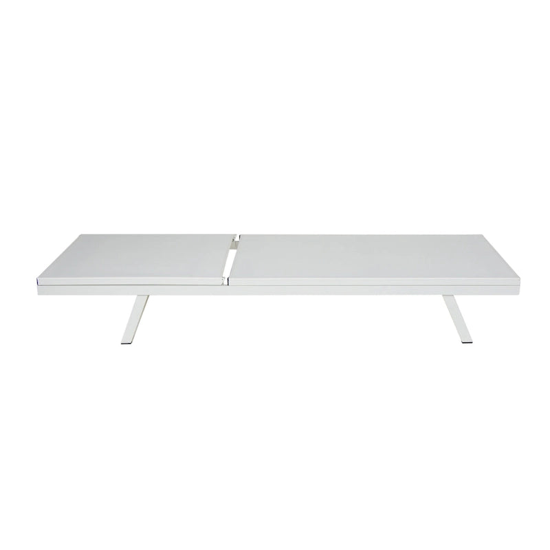 Salton Chaise longue d'extérieur en aluminium et textilène (lot de 4) par Christopher Knight Home