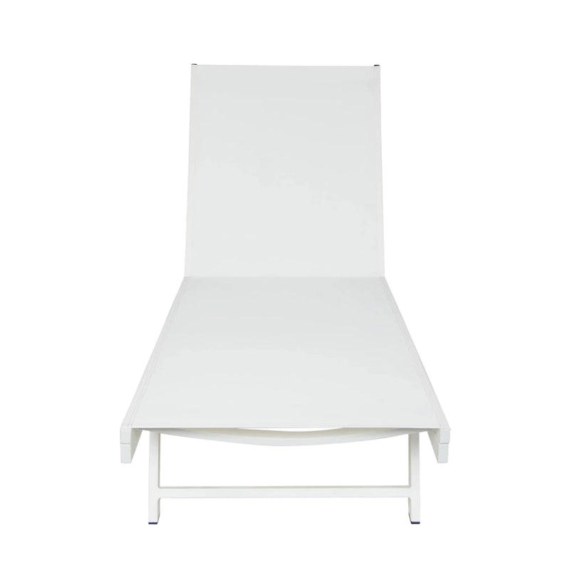 Salton Chaise longue d'extérieur en aluminium et textilène (lot de 4) par Christopher Knight Home