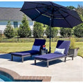 Chaises longues en osier Aiduma pour l'extérieur (lot de 2) de Havenside Home