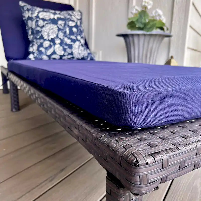 Chaises longues en osier Aiduma pour l'extérieur (lot de 2) de Havenside Home