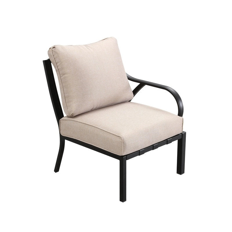 Chaise de jardin à bras gauche Patio Festival avec bras ondulé