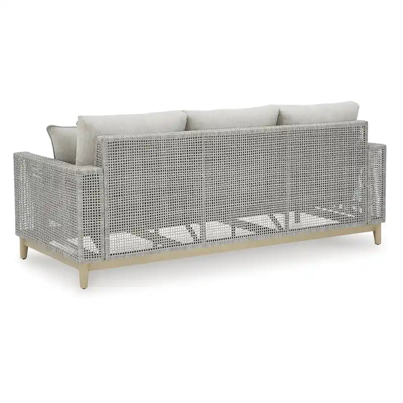Canapé d'extérieur Signature Design by Ashley Seton Creek gris avec coussin - 82.63 L x 36.25 P x 35.88 H