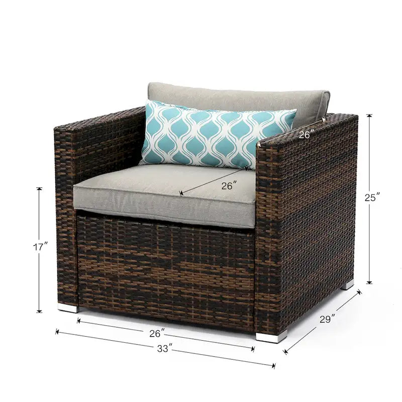 Fauteuil d'extérieur COSIEST pour terrasse et jardin