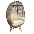Rio Vista Sandstone Swivel Egg Chair with Cushions - 30 L x 36 W x 57 H