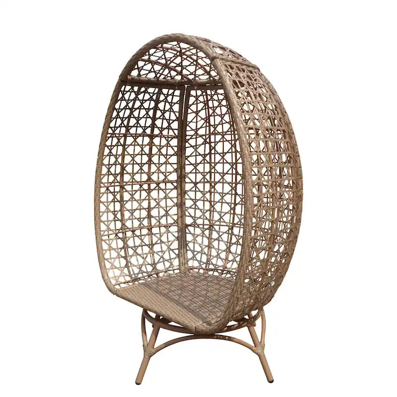 Fauteuil œuf pivotant en grès Rio Vista avec coussins – 30 L x 36 l x 57 H