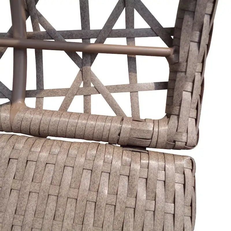 Fauteuil œuf pivotant en grès Rio Vista avec coussins – 30 L x 36 l x 57 H