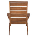 Chaise d'extérieur Seacrest marron avec coussin